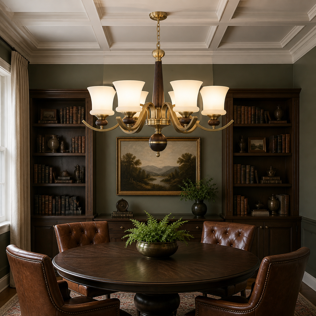 W&F Collection | Brontelle Opal Glass Chandelier