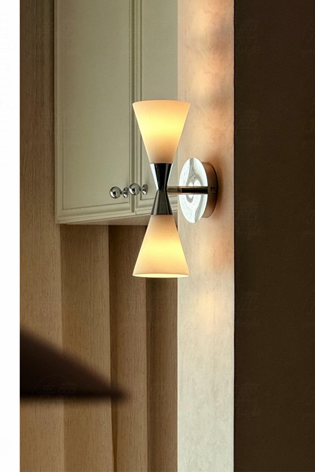 W&F Collection | Double-Ended Frosted Glass Wall Sconce
