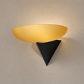 W&F Collection | Asymmetric Acid-Washed Glass Wall Sconce