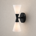 W&F Collection | Double-Ended Frosted Glass Wall Sconce