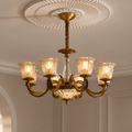 W&F Collection | Baroque Floral Glass Chandelier