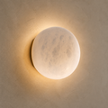 W&F Collection | Alabaster Globe Wall Sconce in Natural Brass, 3 Sizes