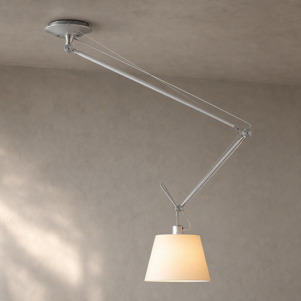 W&F Collection | Bauhaus Adjustable Swing Arm Pendant Light