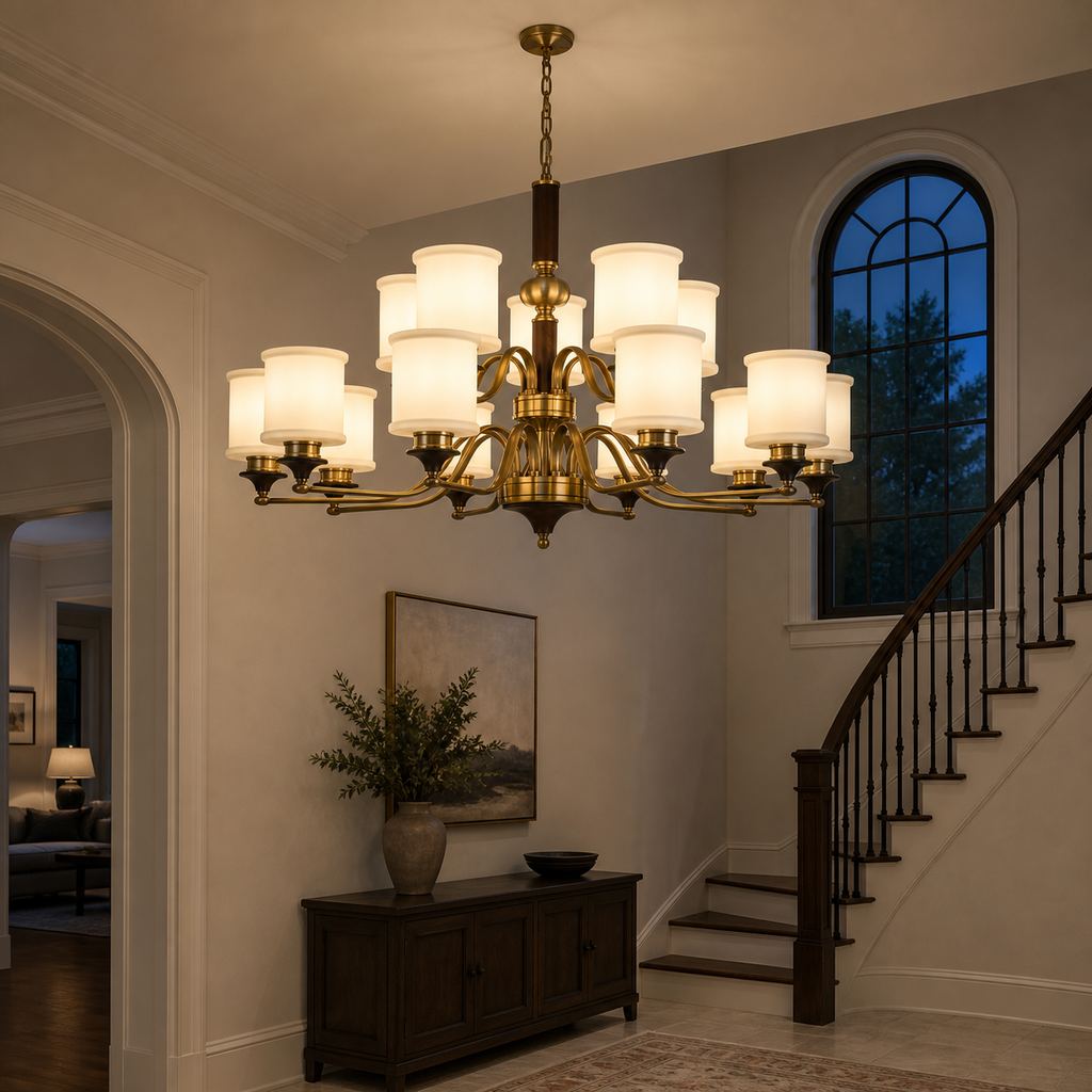 W&F Collection | Alderleigh Opal Glass Chandelier