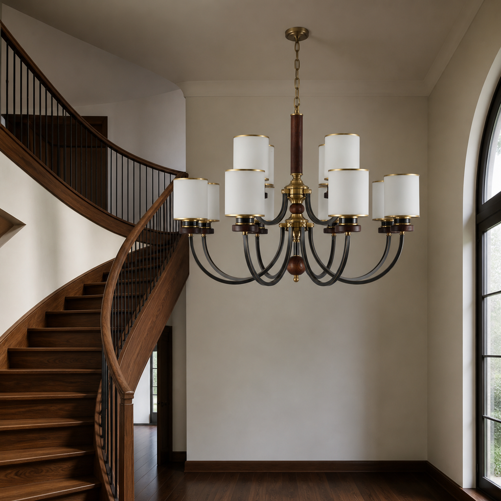 W&F Collection | Ashbourne Opal Glass Chandelier