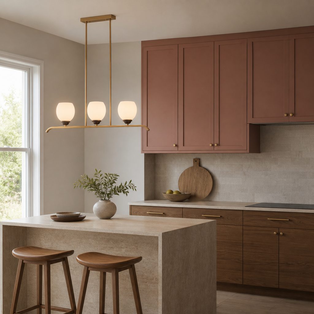 W&F Collection | Avelune Opal Globe Linear Chandelier