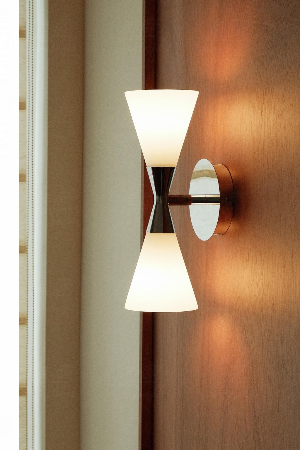 W&F Collection | Double-Ended Frosted Glass Wall Sconce