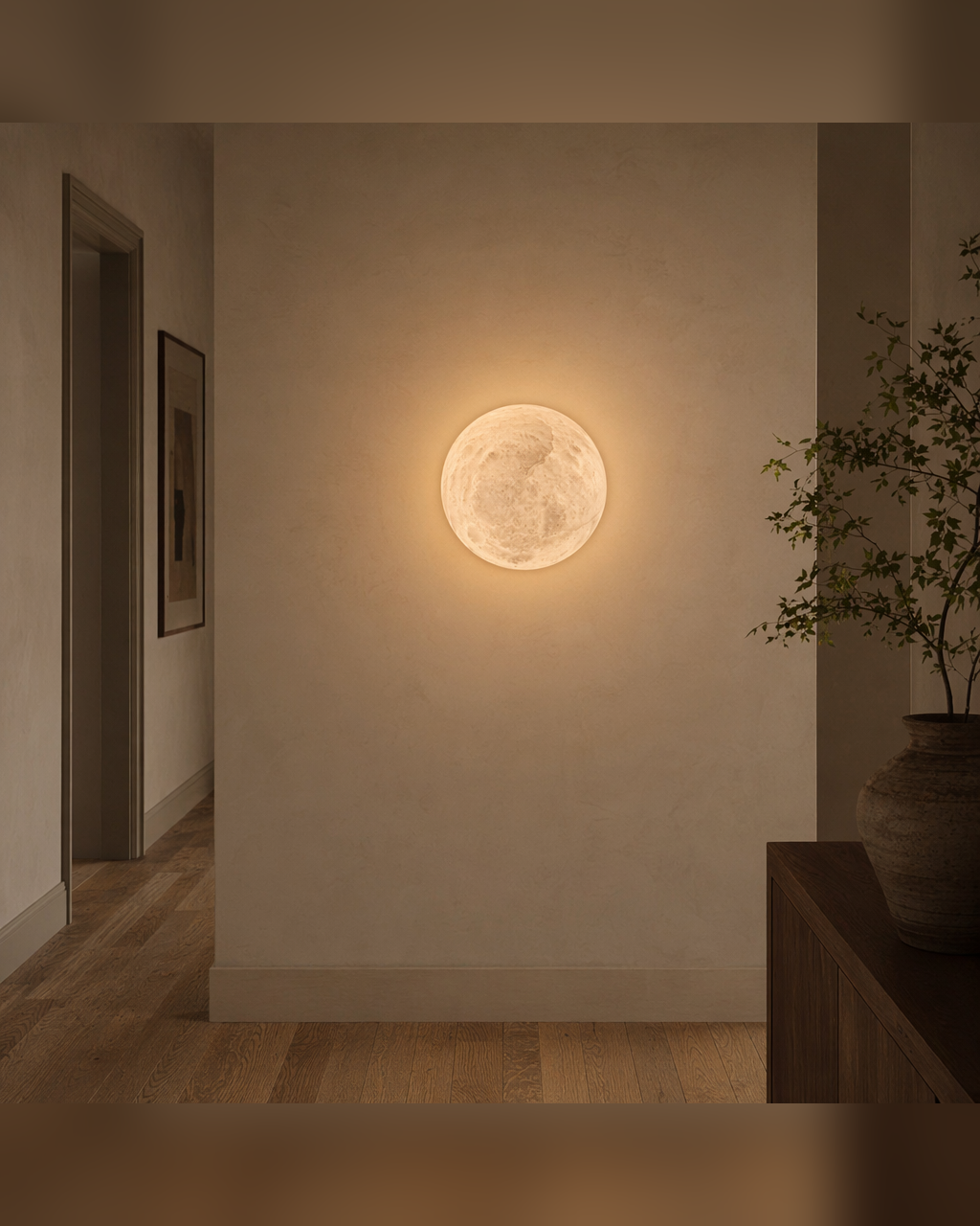 W&F Collection | Alabaster Globe Wall Sconce in Natural Brass, 3 Sizes
