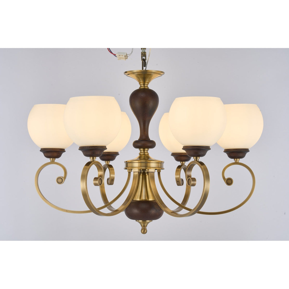 W&F Collection | Aurellane Opal Glass Chandelier