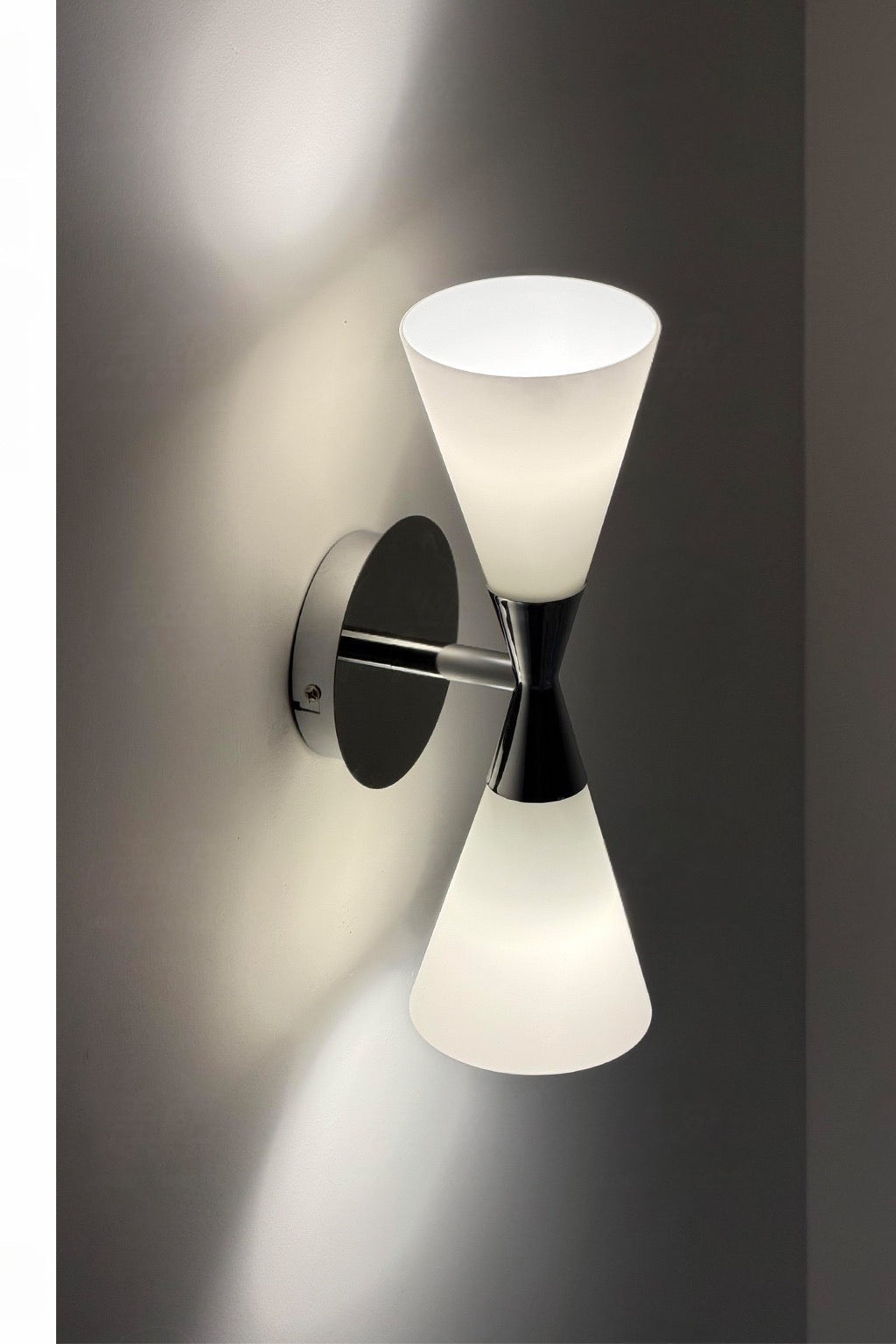 W&F Collection | Double-Ended Frosted Glass Wall Sconce