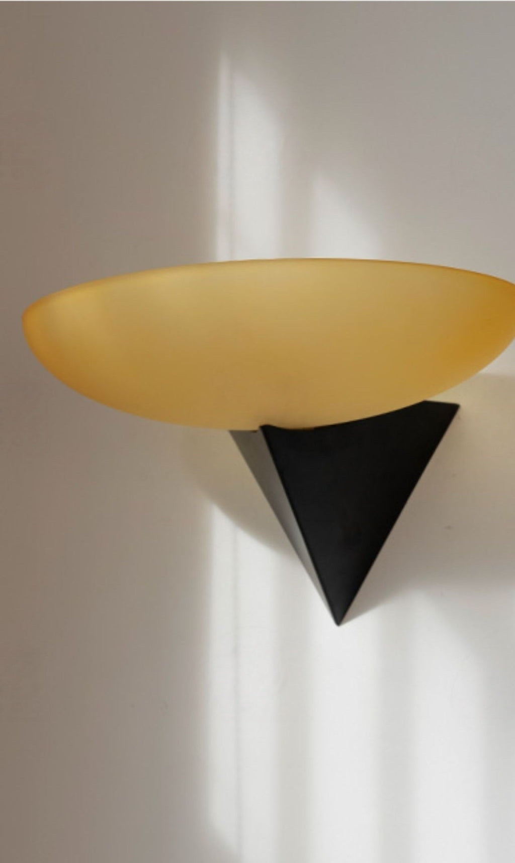 W&F Collection | Asymmetric Acid-Washed Glass Wall Sconce