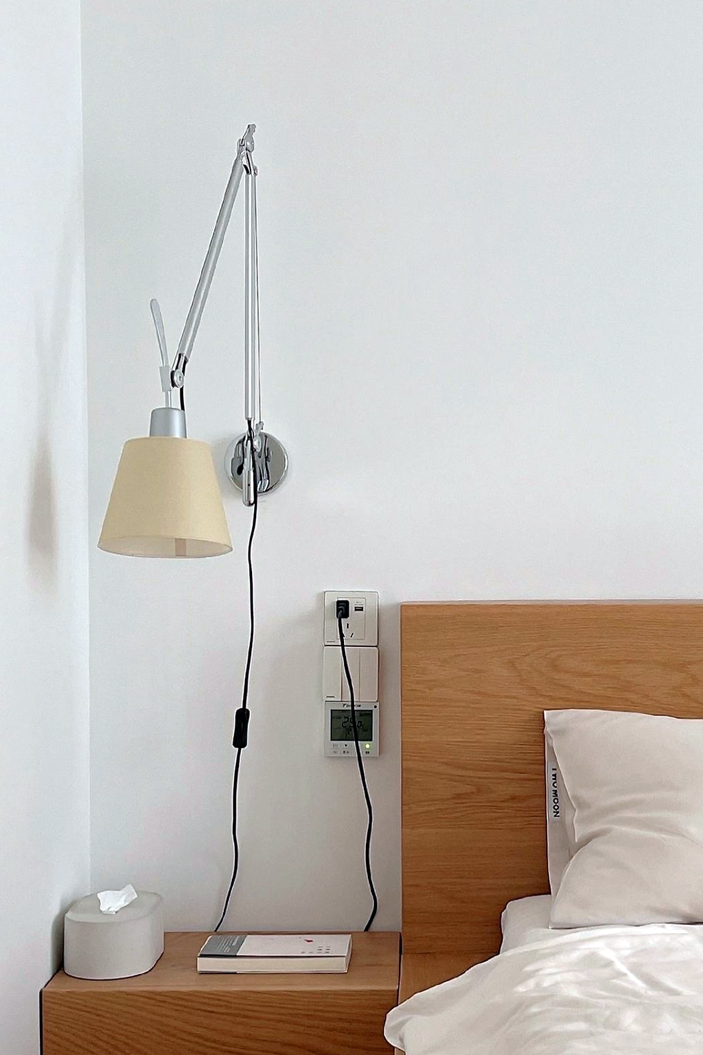W&F Collection | Bauhaus Adjustable Parchment Swing Arm Wall Light