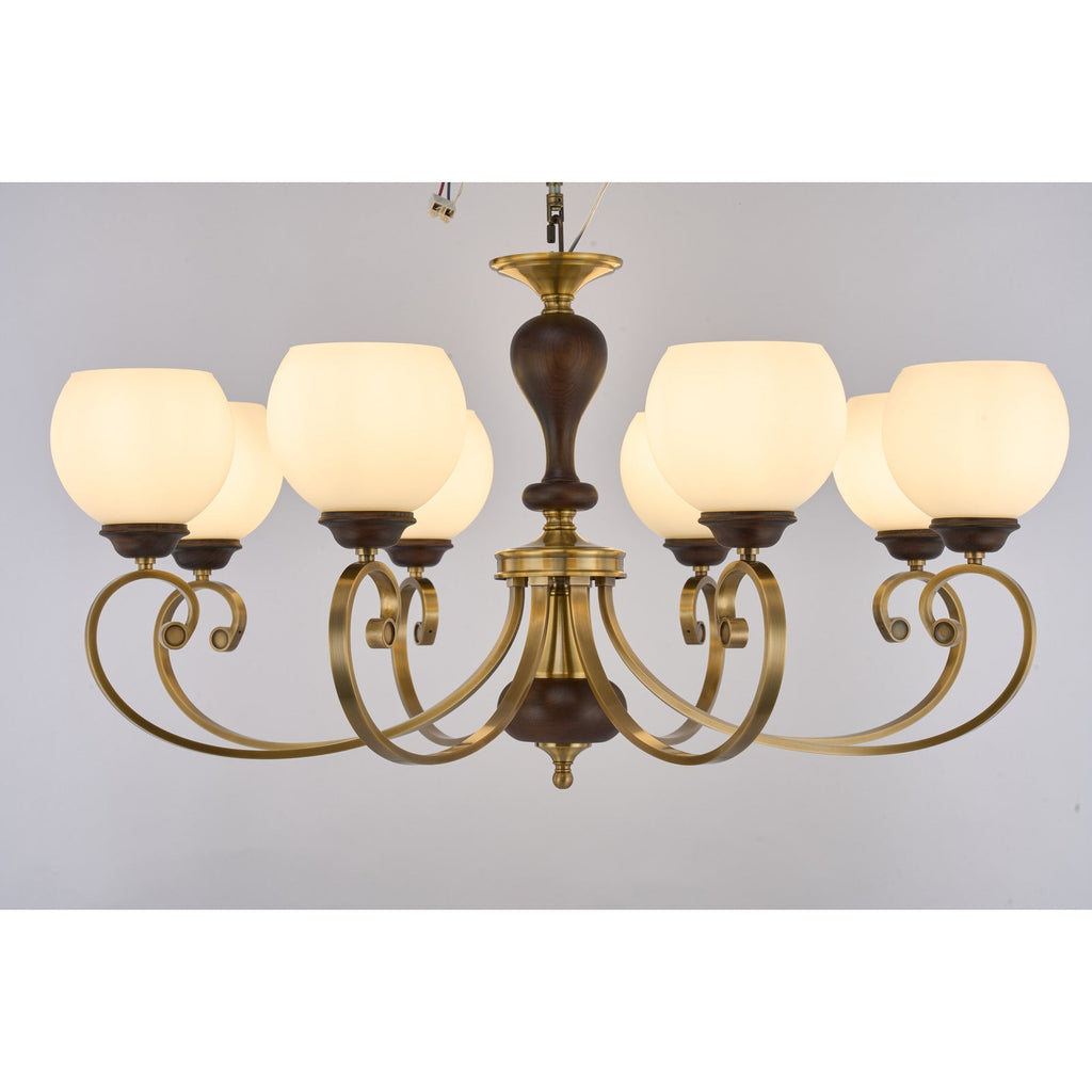 W&F Collection | Aurellane Opal Glass Chandelier