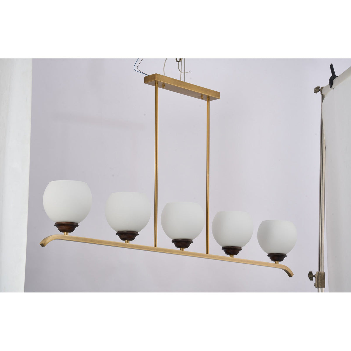 W&F Collection | Avelune Opal Globe Linear Chandelier
