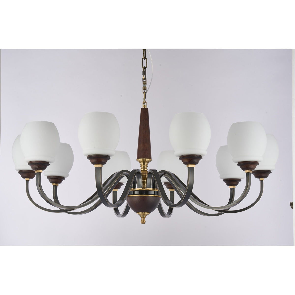 W&F Collection | Caldwell Rounded Opal Glass Chandelier