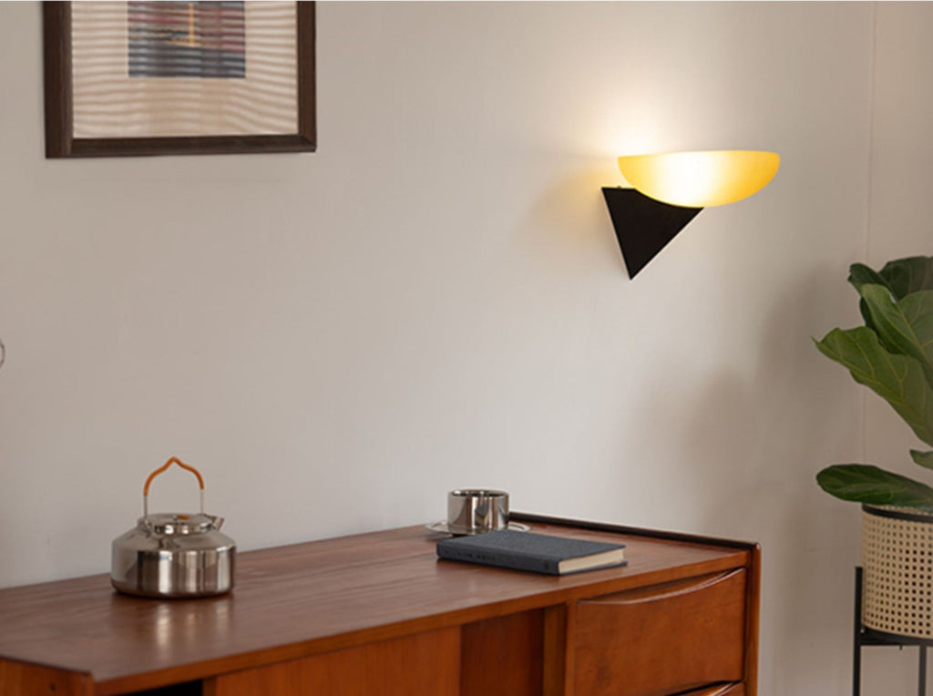 W&F Collection | Asymmetric Acid-Washed Glass Wall Sconce