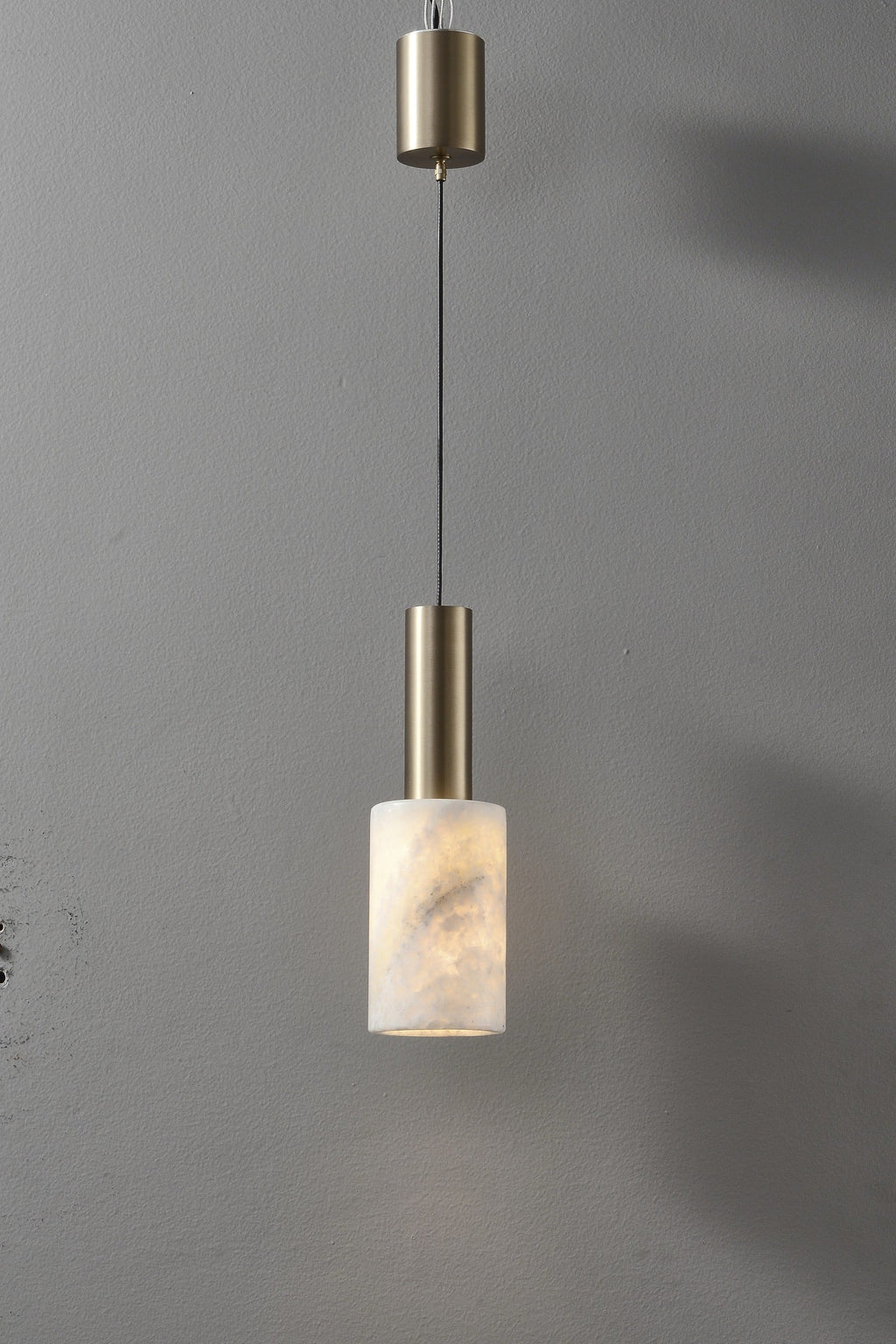 W&F Collection | Azurelith Blue Crystal Cylinder Pendant Light