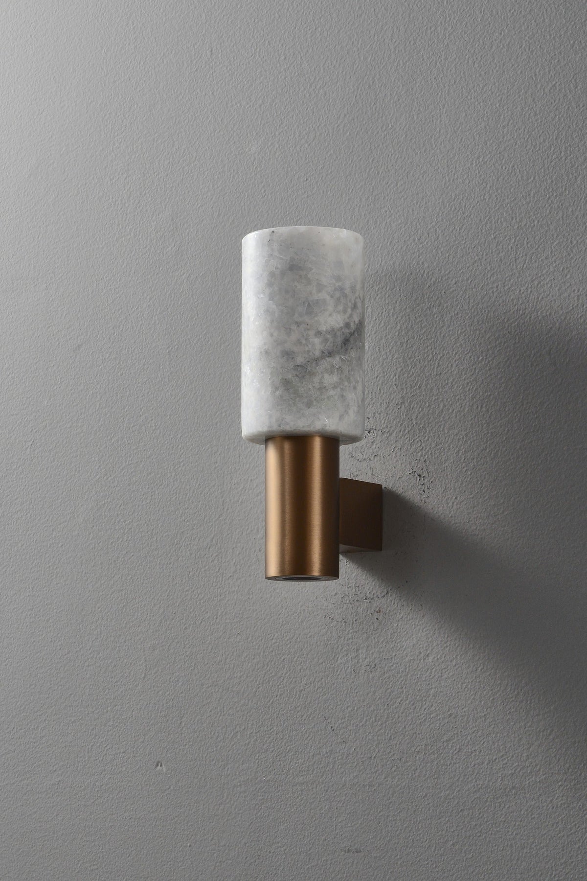 W&F Collection | Azurelith Blue Crystal Cylinder Wall Sconce