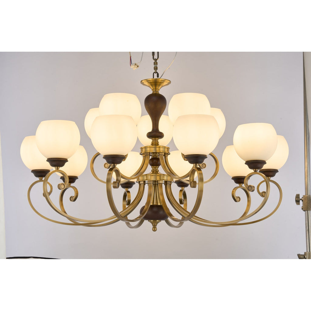 W&F Collection | Aurellane Opal Glass Chandelier