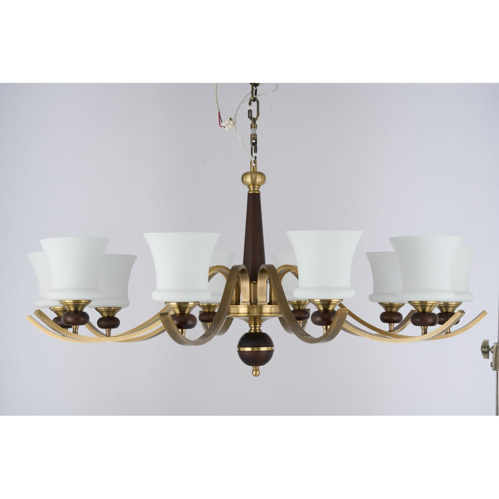 W&F Collection | Brontelle Opal Glass Chandelier