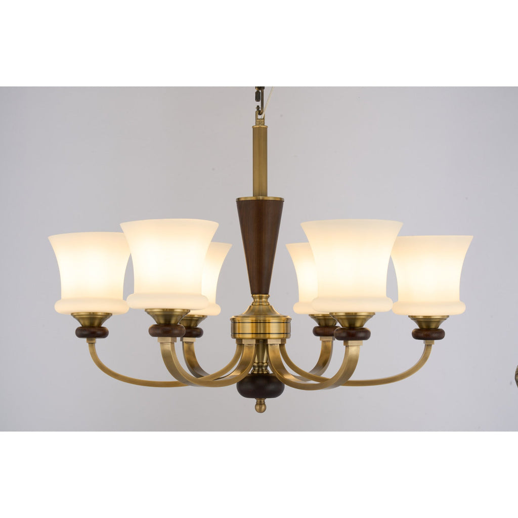 W&F Collection | Caldrienne Opal Glass Chandelier