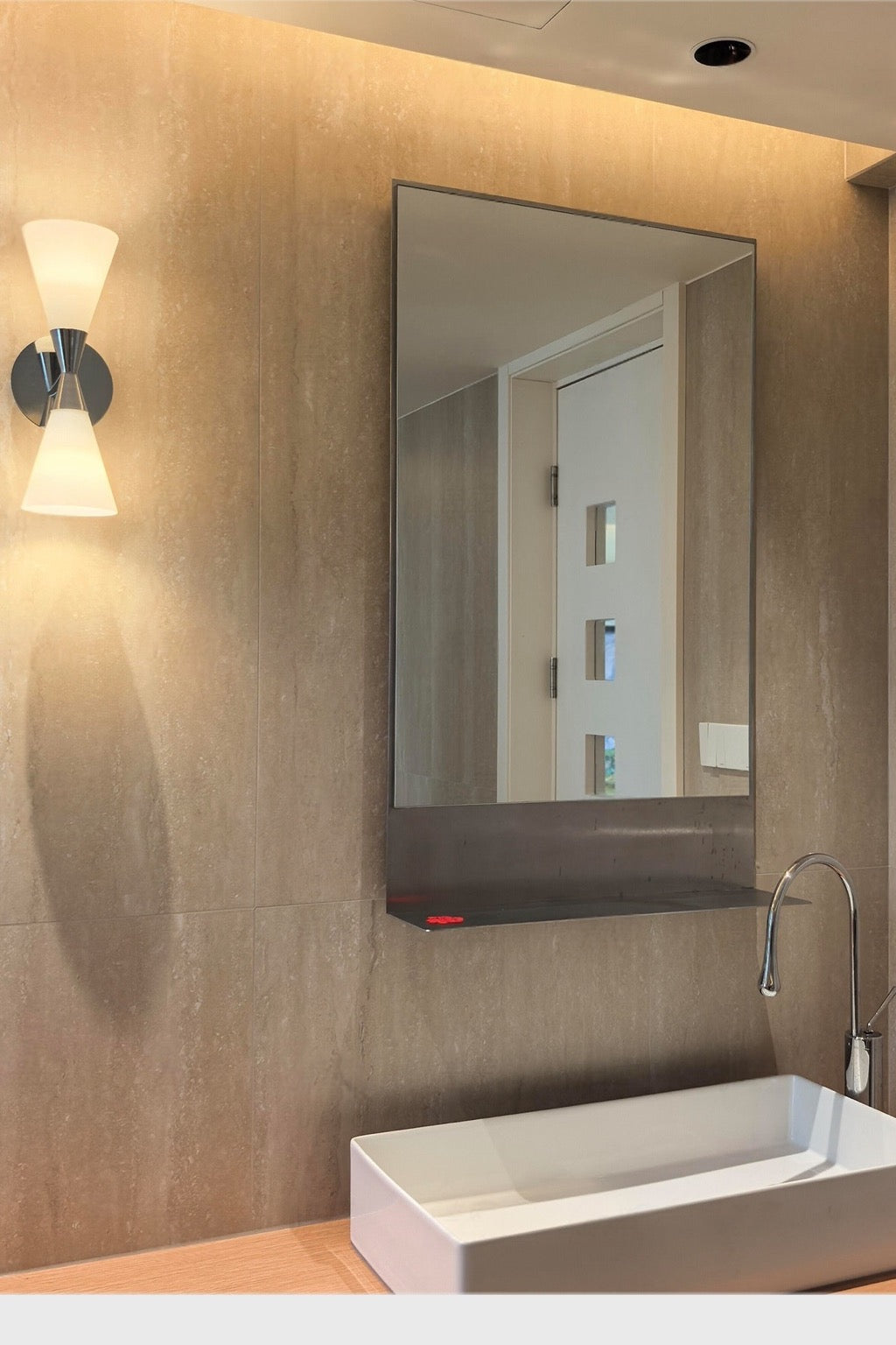 W&F Collection | Double-Ended Frosted Glass Wall Sconce