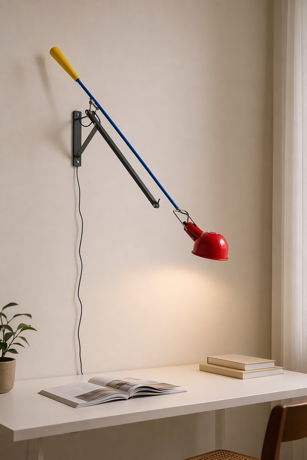 W&F Collection | Chromatica Colorful Swing-Arm Wall Lamp