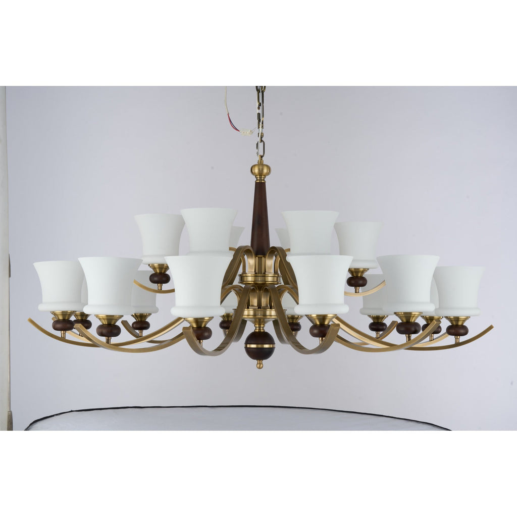 W&F Collection | Brontelle Opal Glass Chandelier