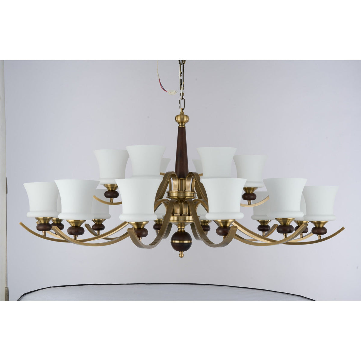 W&F Collection | Brontelle Opal Glass Chandelier