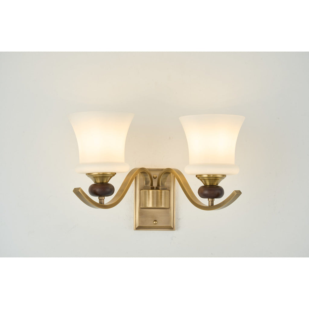 W&F Collection | Brontelle Opal Glass Wall Sconce
