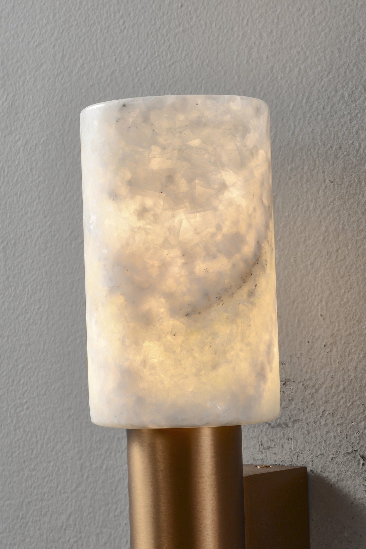 W&F Collection | Azurelith Blue Crystal Cylinder Wall Sconce