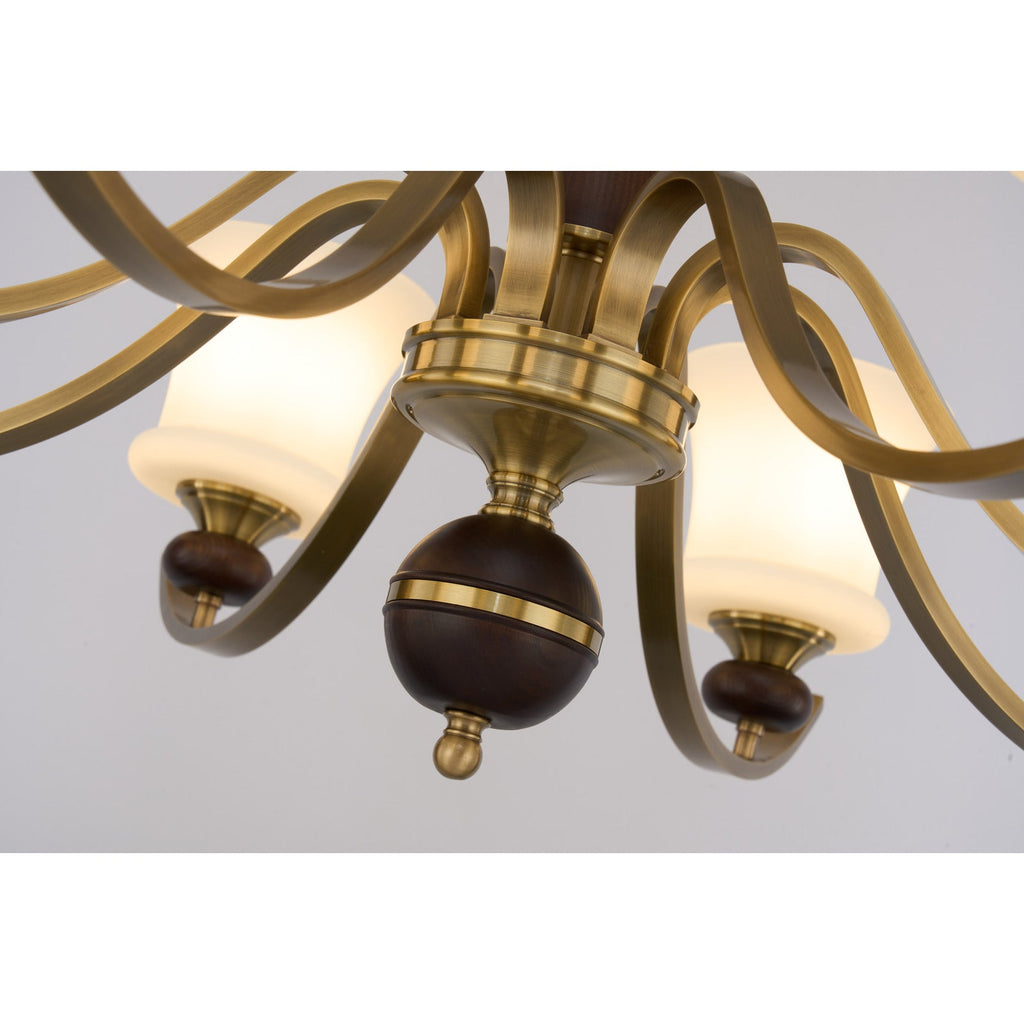 W&F Collection | Brontelle Opal Glass Chandelier