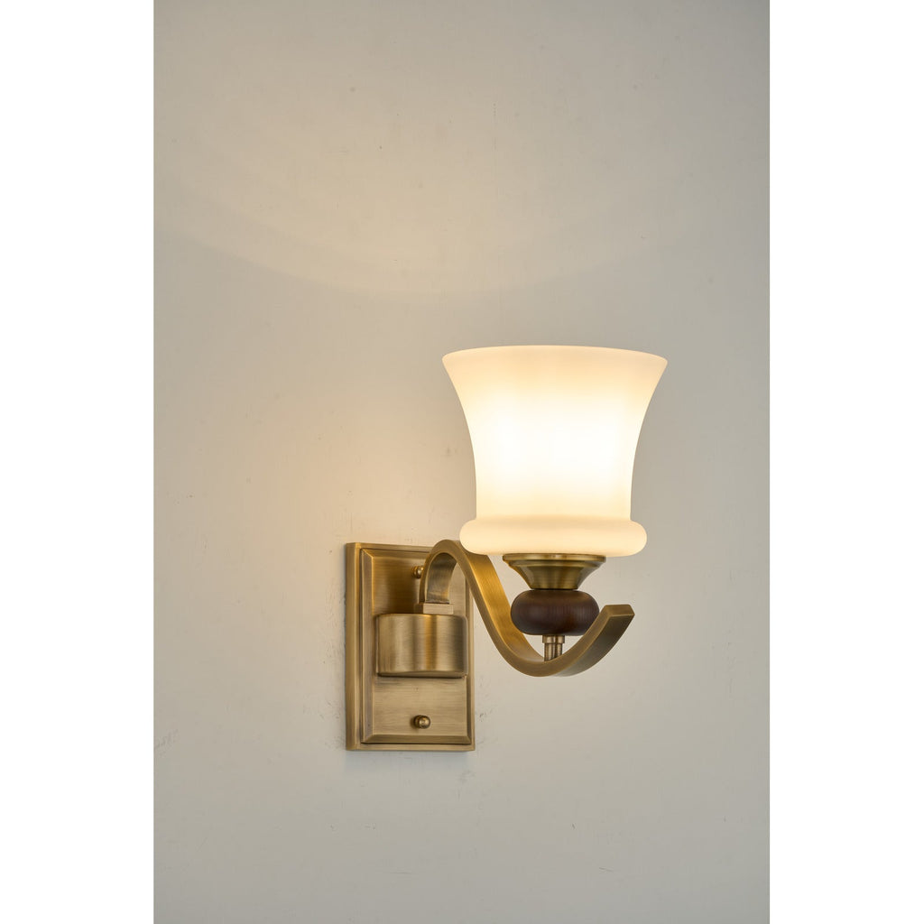 W&F Collection | Brontelle Opal Glass Wall Sconce