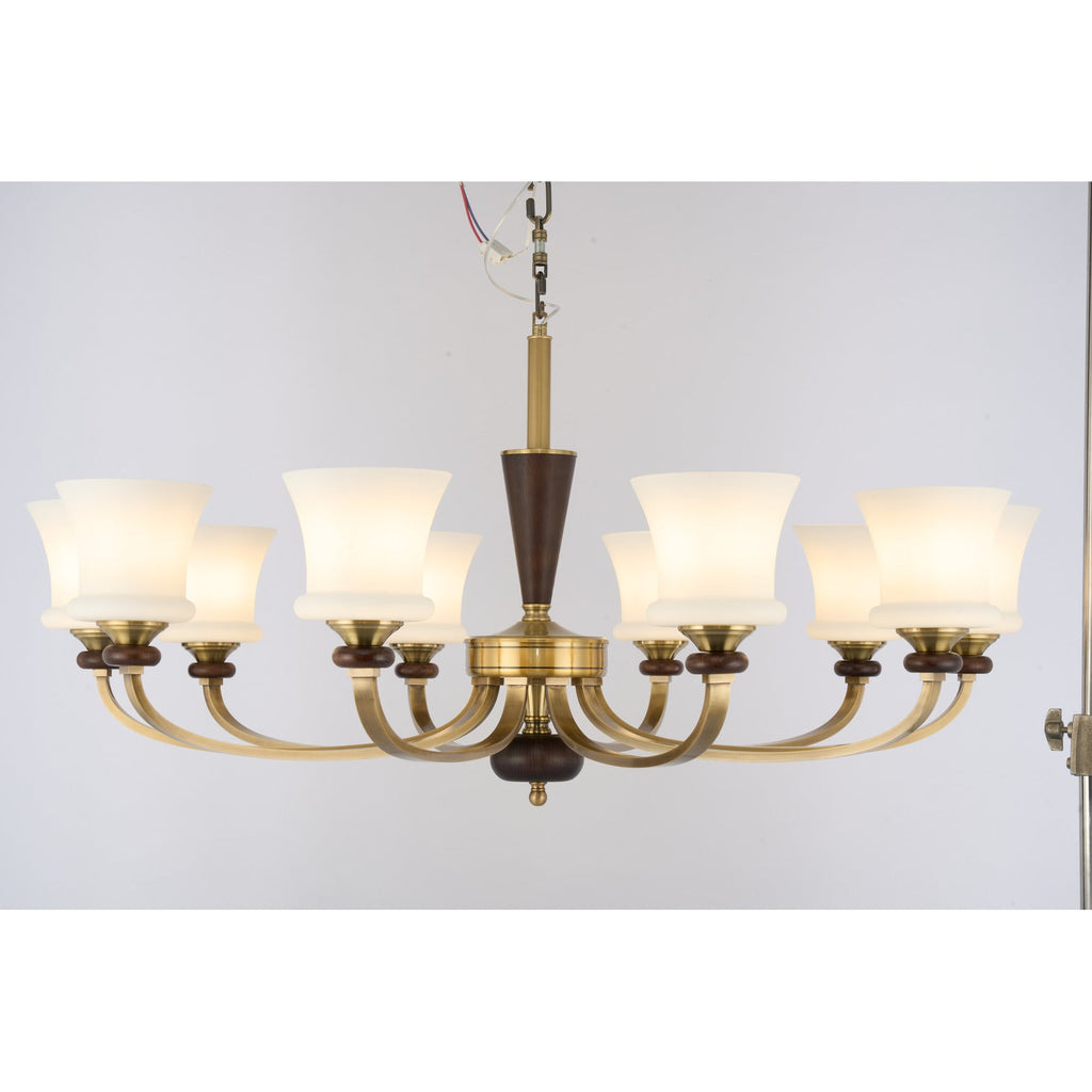 W&F Collection | Caldrienne Opal Glass Chandelier