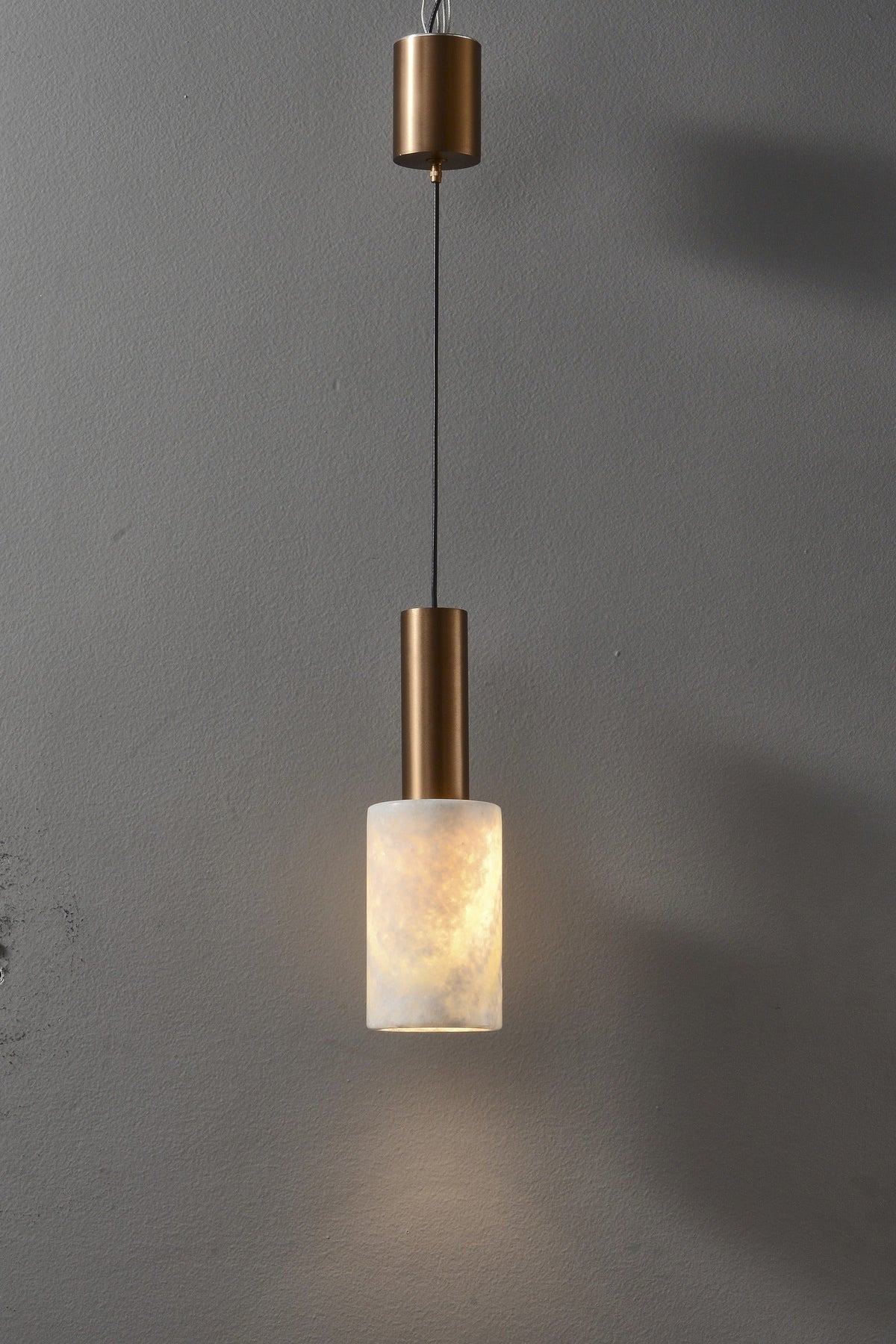 W&F Collection | Azurelith Blue Crystal Cylinder Pendant Light