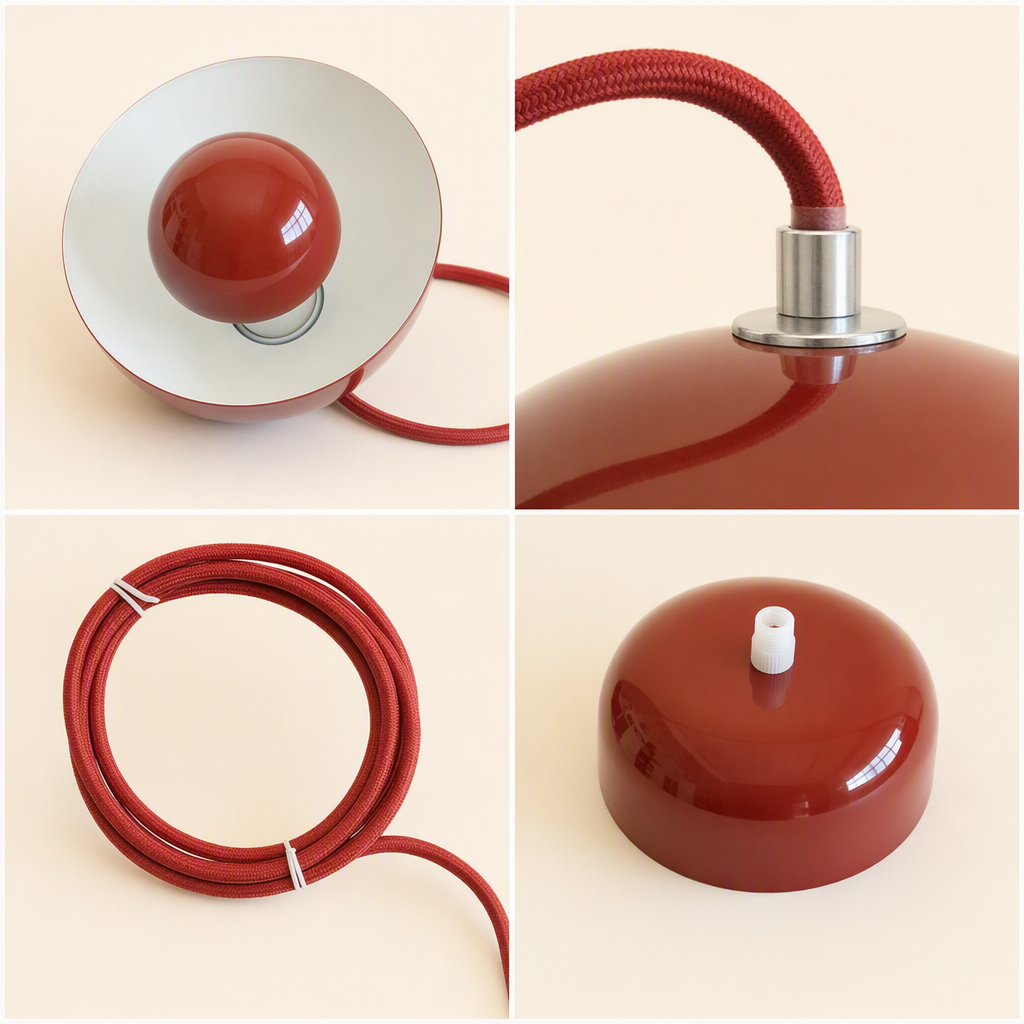 W&F Collection | Colorful Flowerpot Metal Dome Pendant Light