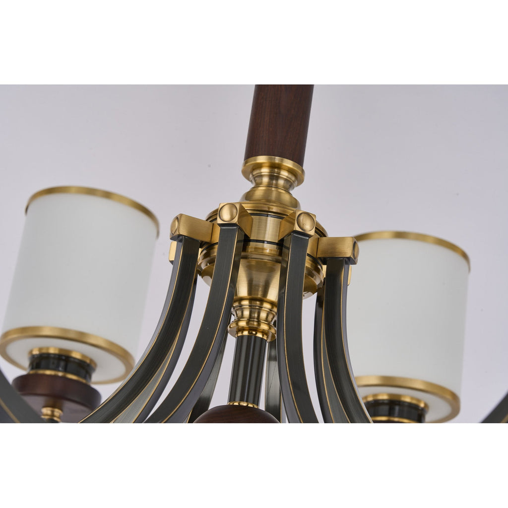 W&F Collection | Ashbourne Opal Glass Chandelier