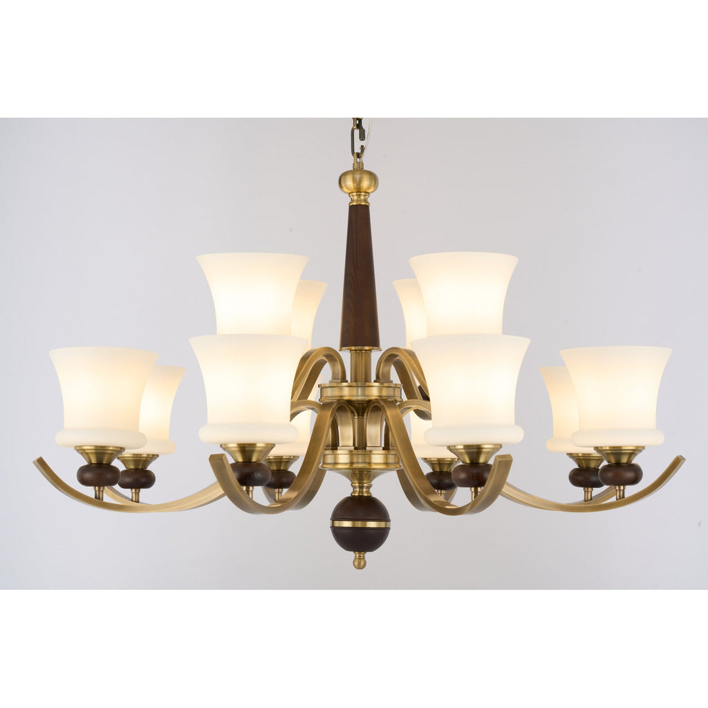 W&F Collection | Caldrienne Opal Glass Chandelier