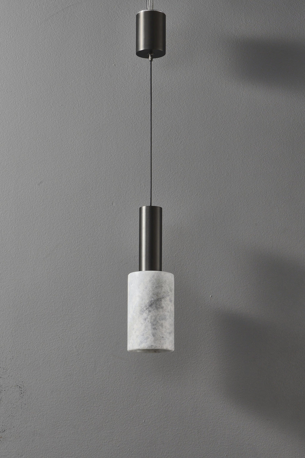 W&F Collection | Azurelith Blue Crystal Cylinder Pendant Light