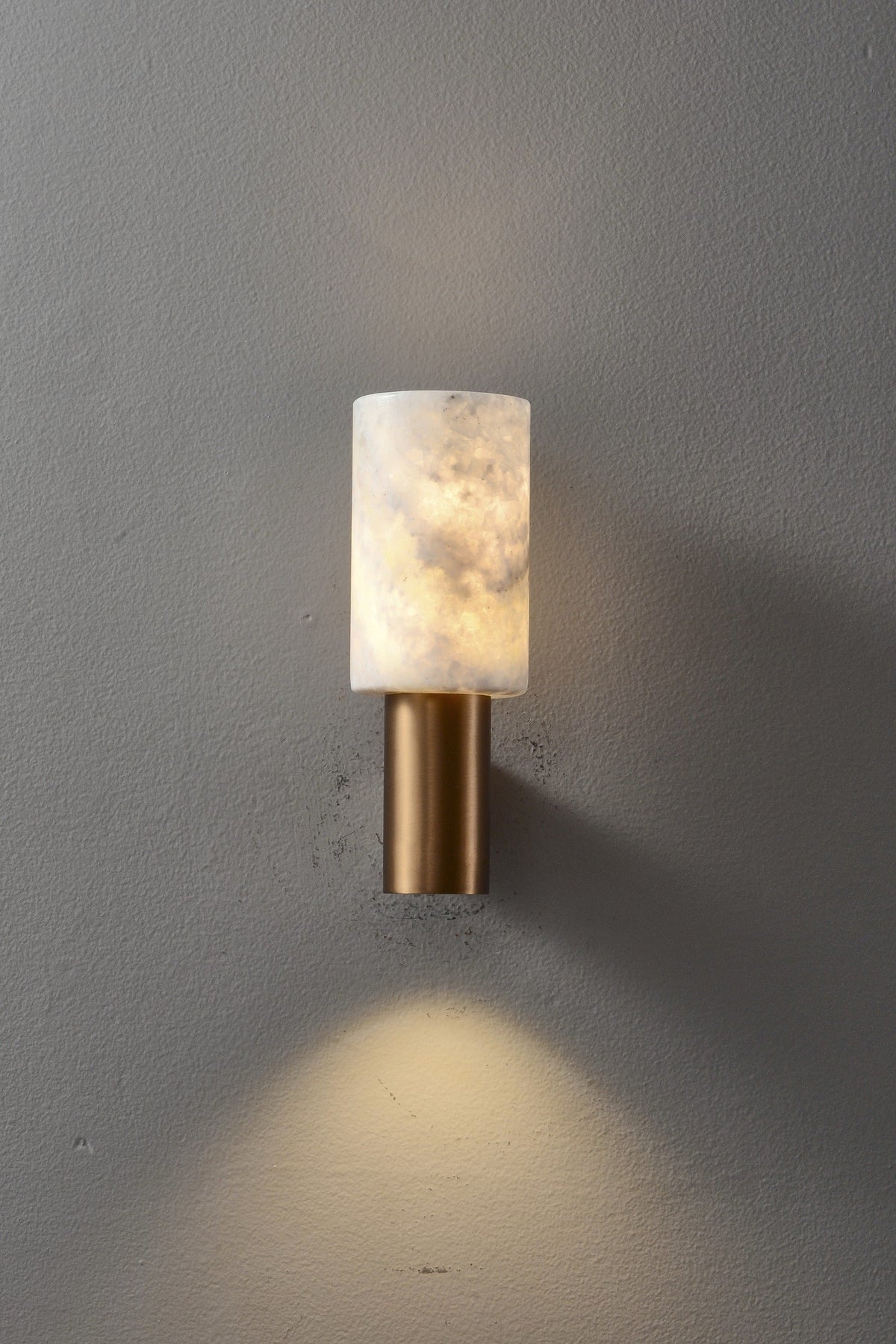 W&F Collection | Azurelith Blue Crystal Cylinder Wall Sconce