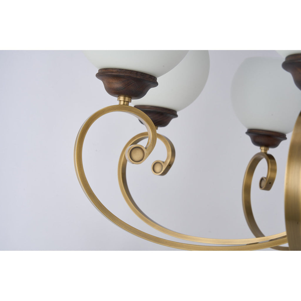W&F Collection | Aurellane Opal Glass Chandelier