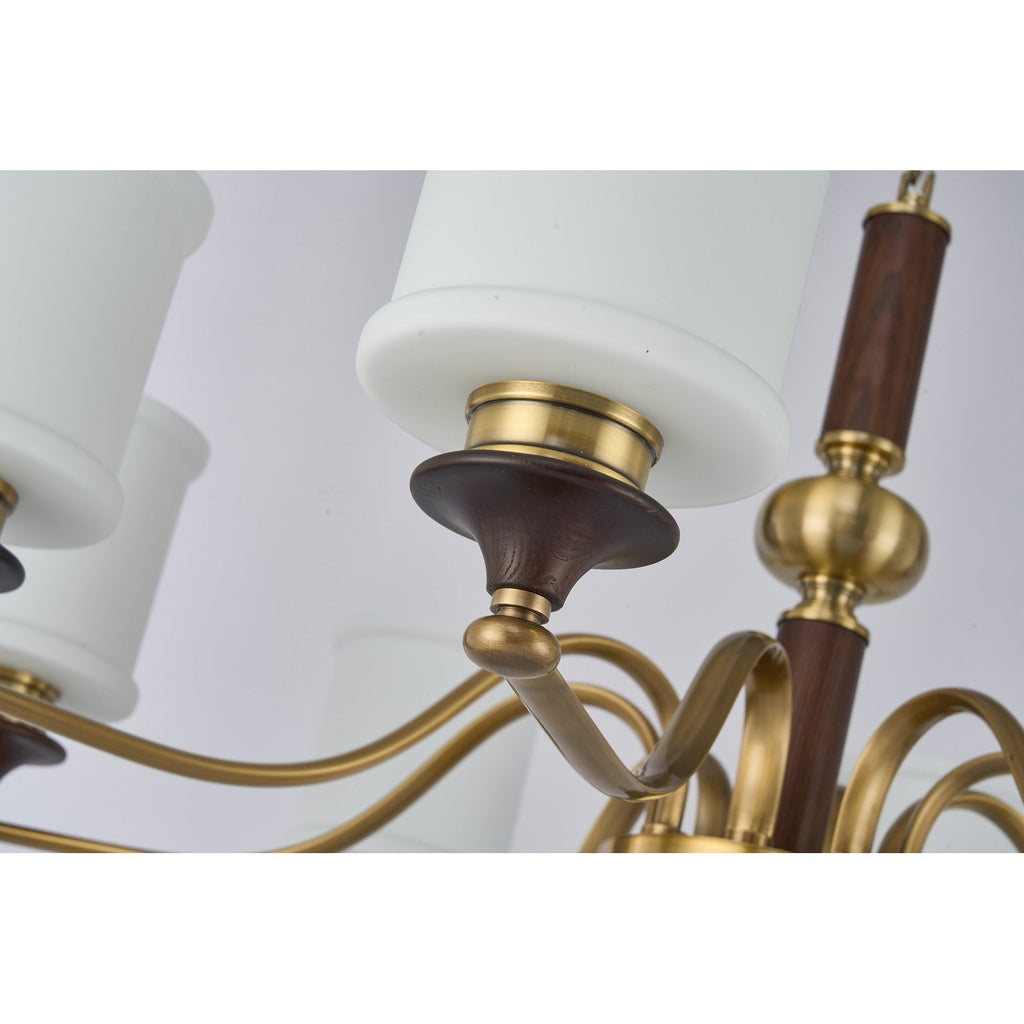 W&F Collection | Alderleigh Opal Glass Chandelier