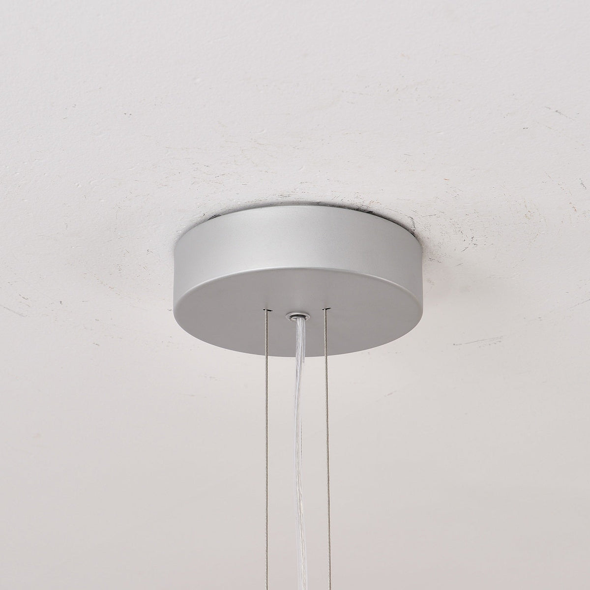 W&F Collection | Apollo Gray Aluminum and Opal Glass Chandelier