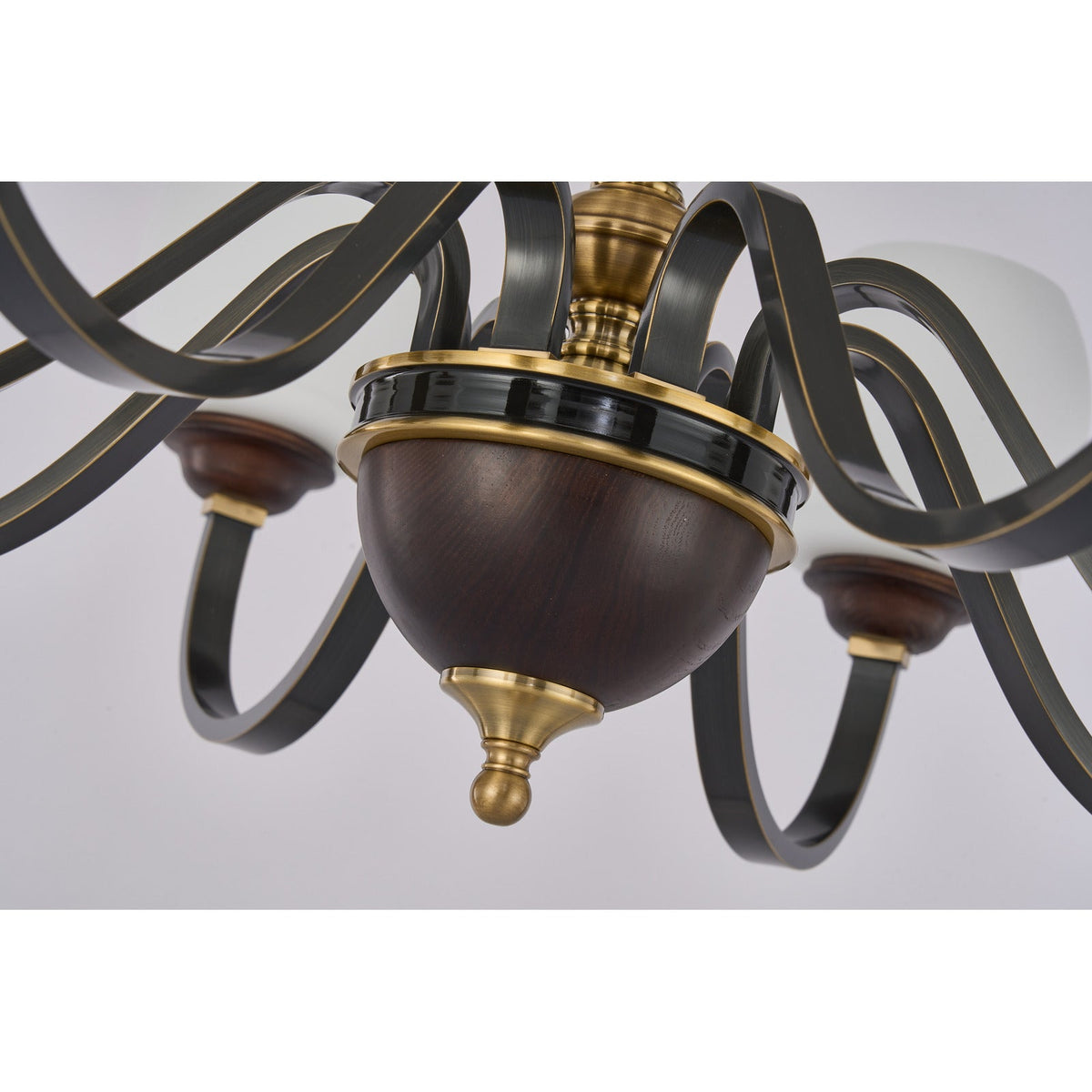 W&F Collection | Caldwell Rounded Opal Glass Chandelier