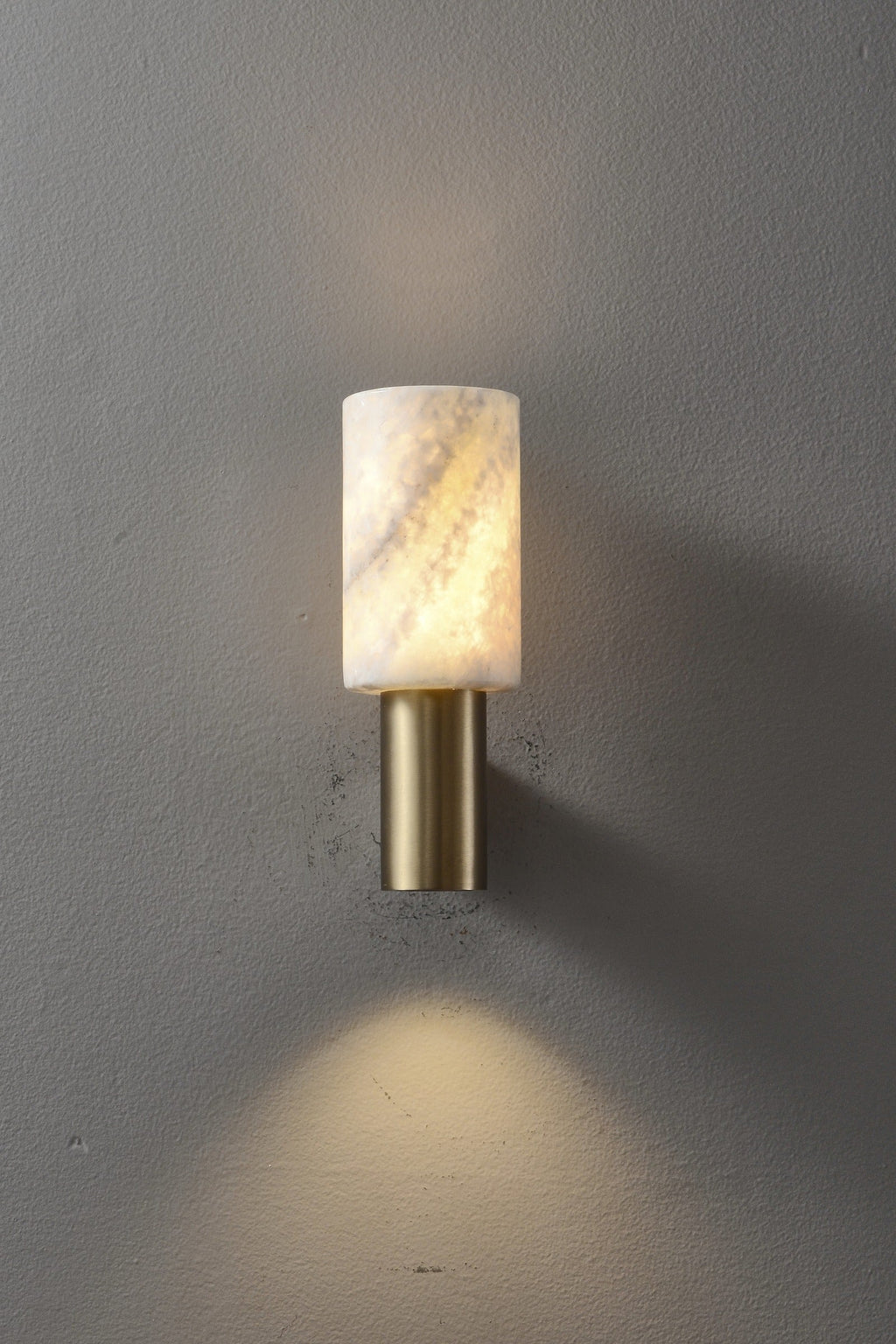 W&F Collection | Azurelith Blue Crystal Cylinder Wall Sconce