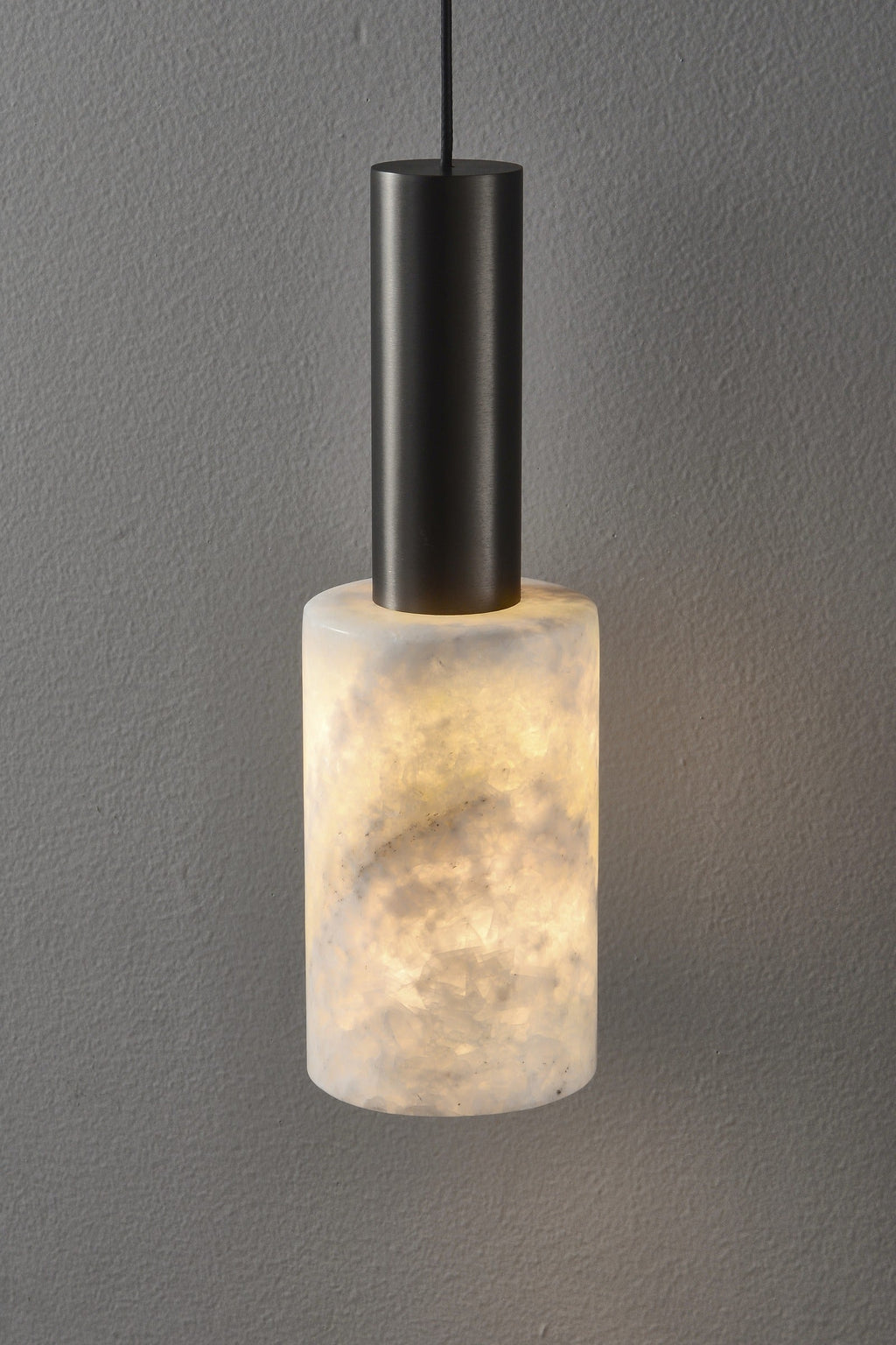 W&F Collection | Azurelith Blue Crystal Cylinder Pendant Light