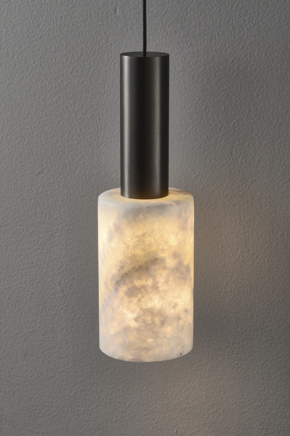 W&F Collection | Azurelith Blue Crystal Cylinder Pendant Light