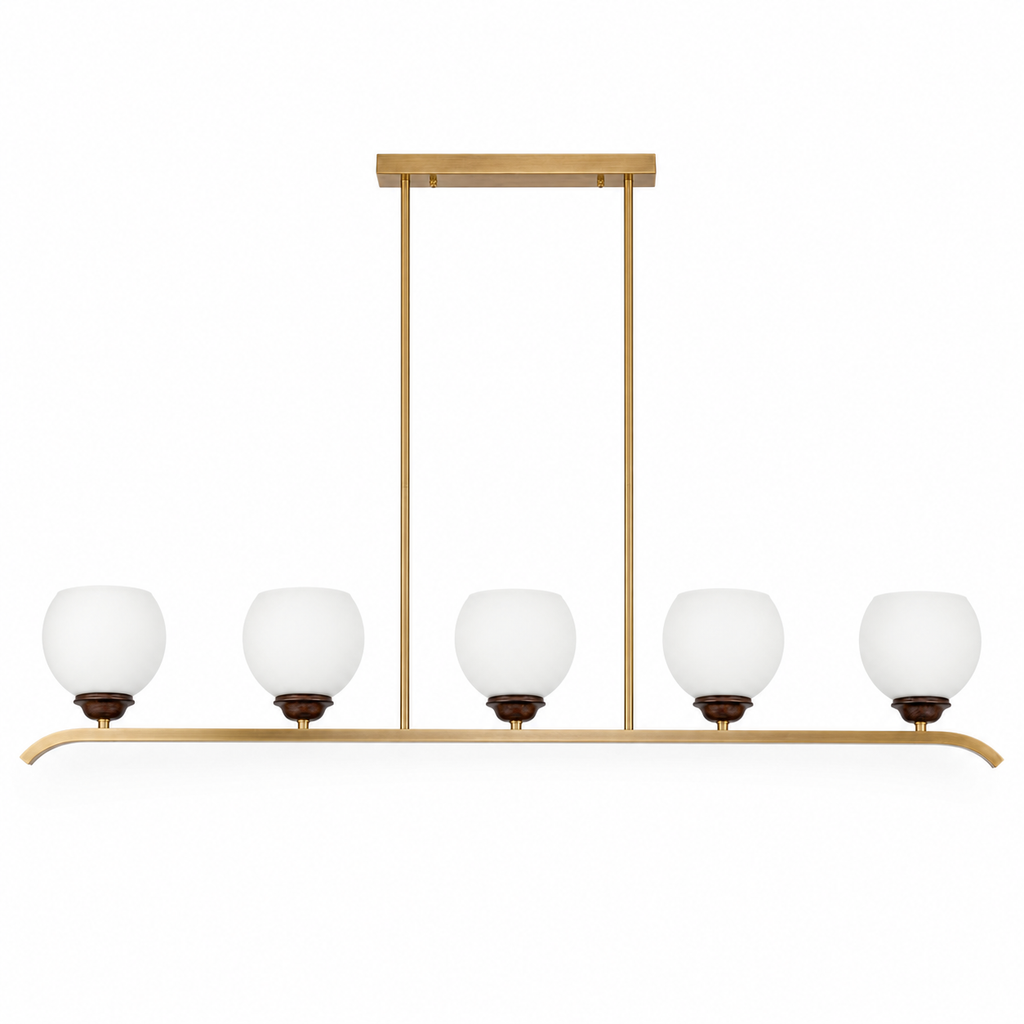W&F Collection | Avelune Opal Globe Linear Chandelier