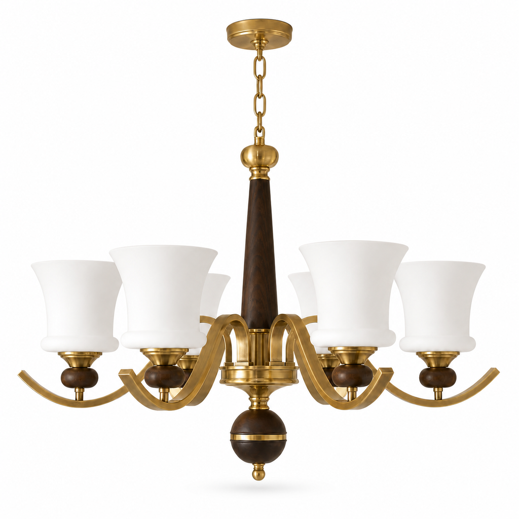 W&F Collection | Brontelle Opal Glass Chandelier