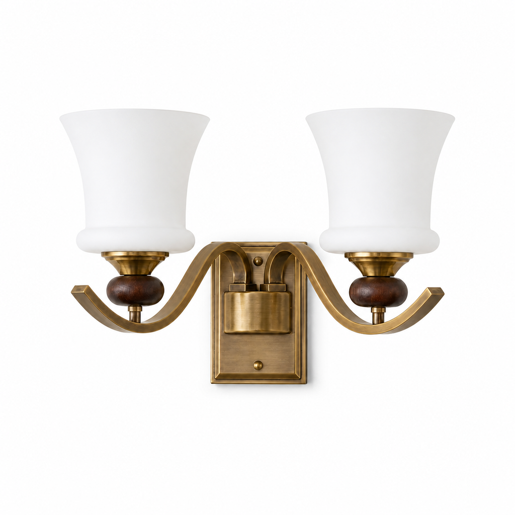 W&F Collection | Brontelle Opal Glass Wall Sconce